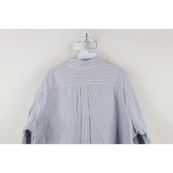 Vtg 90s Ralph Lauren Mens XL Classic Fit Striped Oxford Cotton Button Down Shirt - Picture 11 of 12